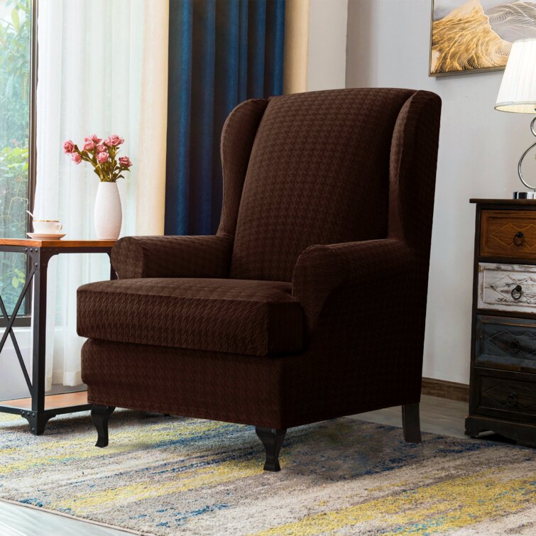 Wayfair wing best sale chair slipcovers